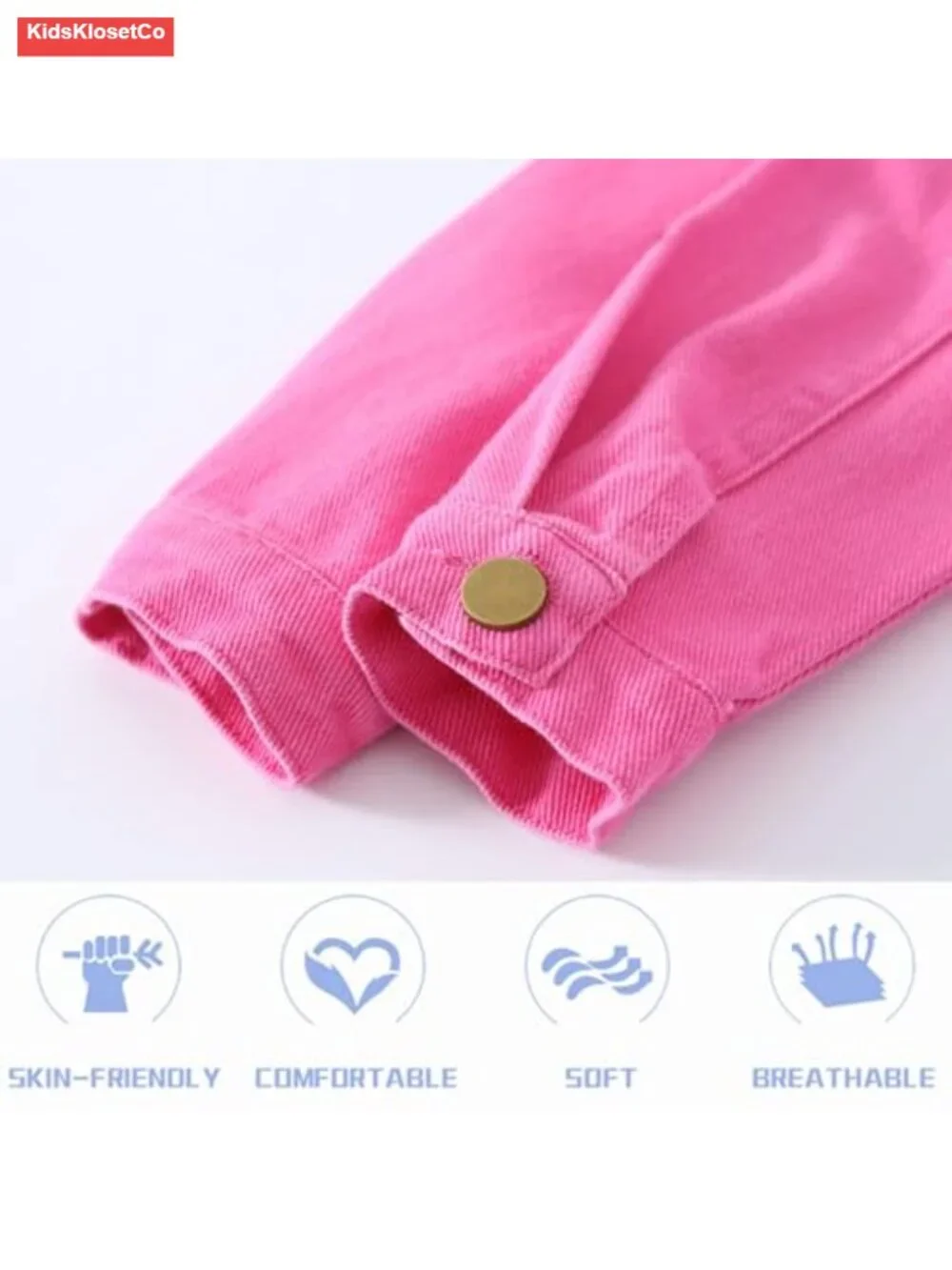 Kids Denim Jacket Classic Jean Coat Lightweight Casual Outerwear Spring Fall